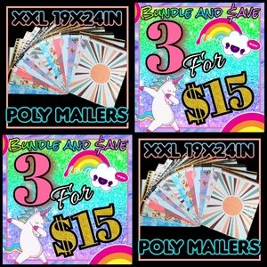 Poly Mailers XXL 19x24" mix
